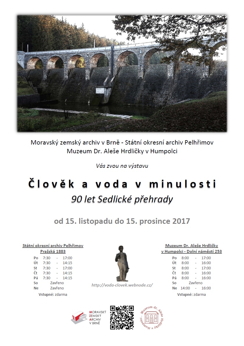 clovek a voda v minulosti 90 let sedlicke prehrady plakat